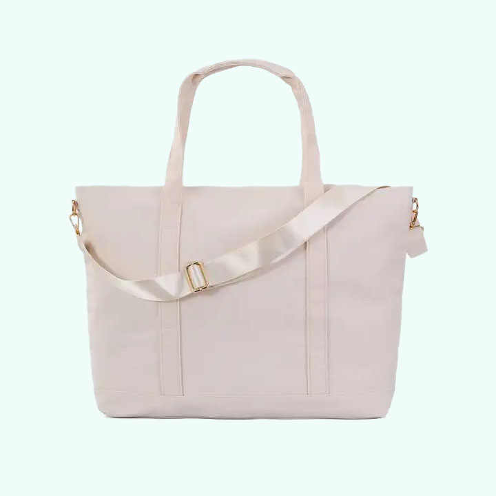 Large Capacity Nylon Tote Bag Zipper RTS Portable Mommy Shopping Travel Beach Handbag Waterproof-for Summer Autumn Spring