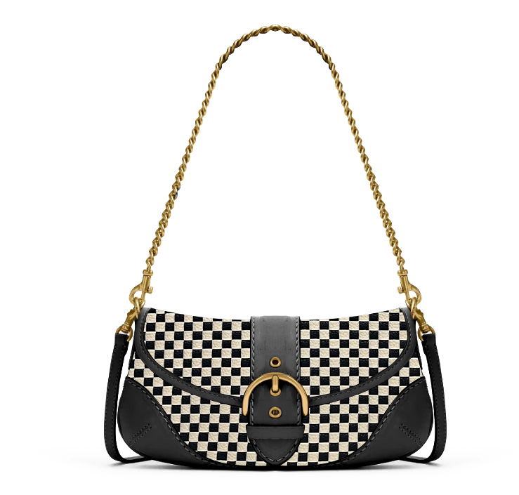 Fashion Designer Checkered Hobo Women Underarm Shoulder Bag | Luxury Trendy Half Moon Handbag for Daily Use